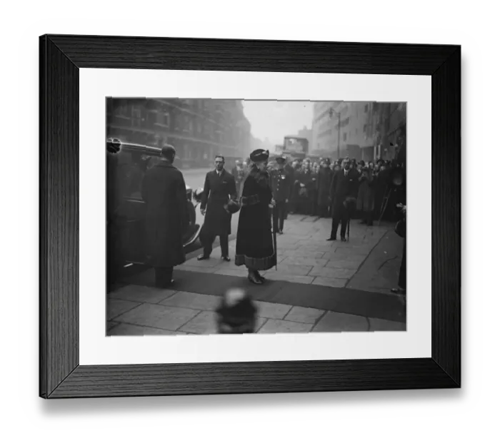 Framed Print : The queen at the British industries fair. The queen accompanied by the Duke and Duchess of York Framed Print : The queen at the British industries fair. The queen accompanied by the Duke and Duchess of York