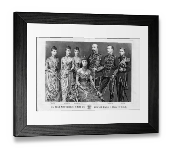 Framed Print : The Royal Silver Wedding of Prince and princess of Wales and family 1888 Princess Victoria Framed Print : The Royal Silver Wedding of Prince and princess of Wales and family 1888 Princess Victoria
