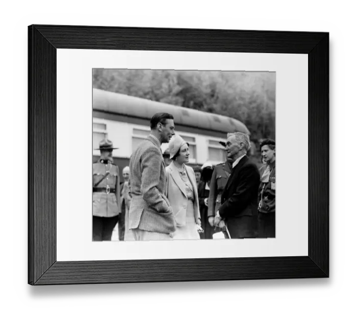 Framed Print : The Royal tour of Canada and the USA by King George VI and Queen Elizabeth, 1939