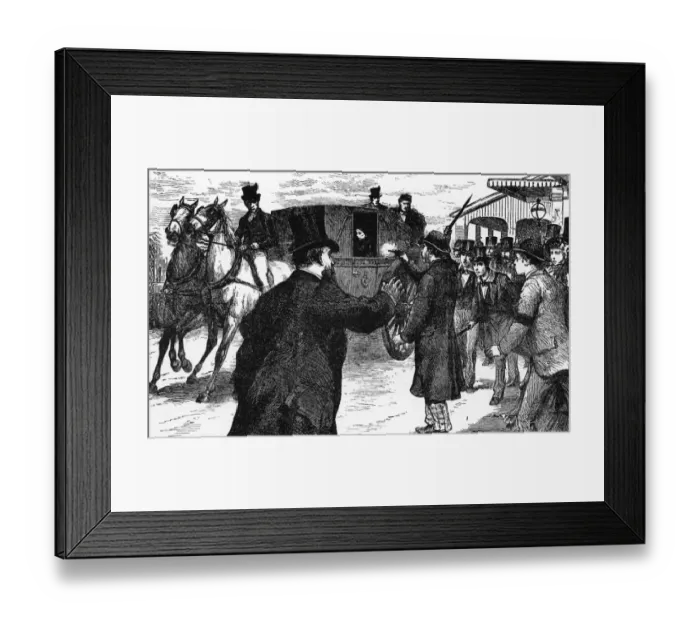 Framed Print : An Attempt on the Queen Intense horror and alarm were created all over the country