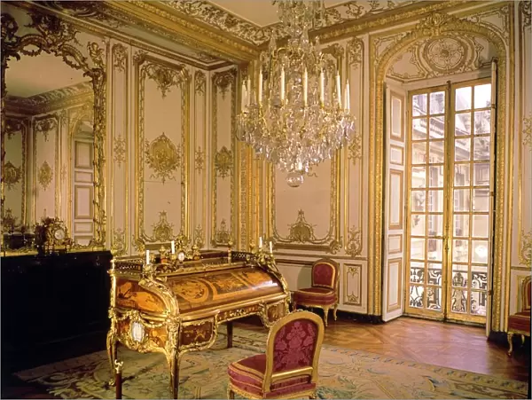 The Kings cabinet de travail (study) at Versailles. The Sun King by Nancy Mitford