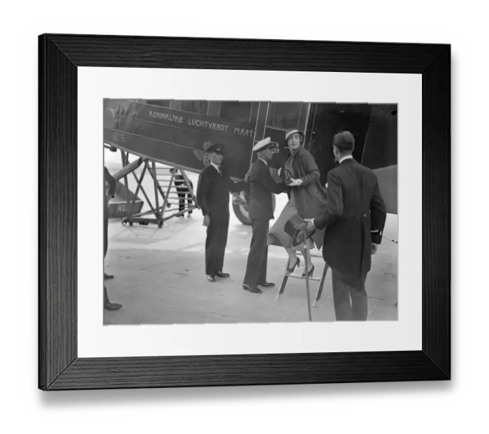 Framed Print : At Croydon Airport, South London, England Princess Ingrid and Prince Carl Johan Framed Print : At Croydon Airport, South London, England Princess Ingrid and Prince Carl Johan
