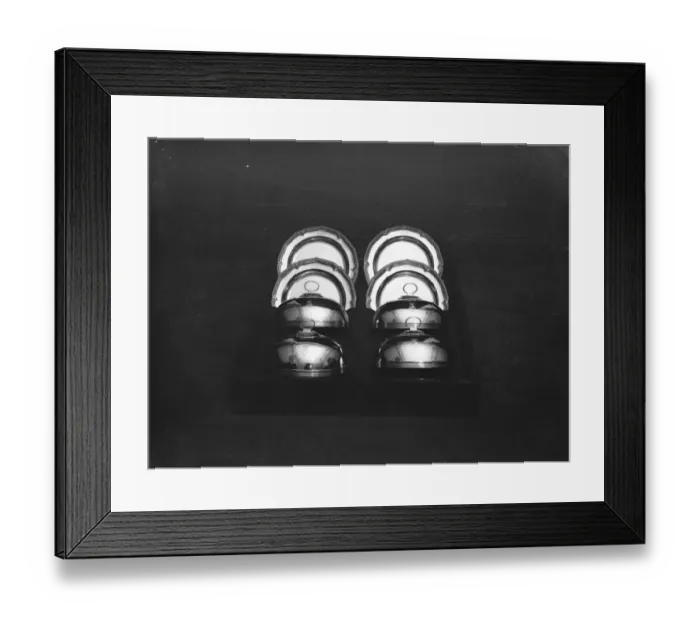 Framed Print : Serving dishes with their covers - wedding presents for the Duke of Kent and Princess Framed Print : Serving dishes with their covers - wedding presents for the Duke of Kent and Princess