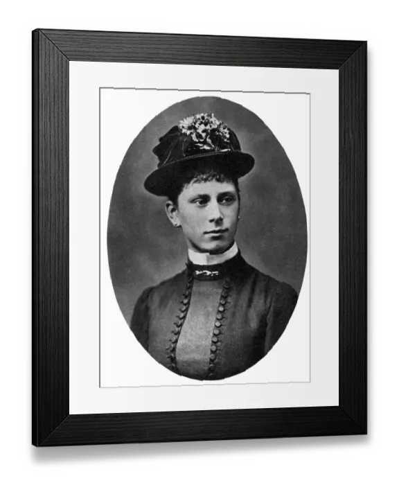 Framed Print : Queen Mary pictured age 20 in 1887 Framed Print : Queen Mary pictured age 20 in 1887