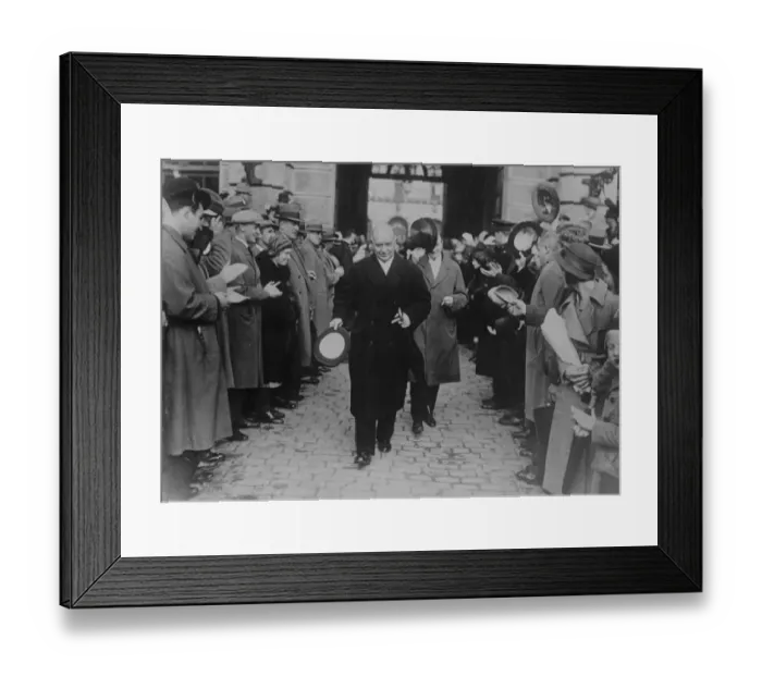 Framed Print : New Swedish Cabinet formed. Members of the newly formed Swedish Cabinet leaving Framed Print : New Swedish Cabinet formed. Members of the newly formed Swedish Cabinet leaving