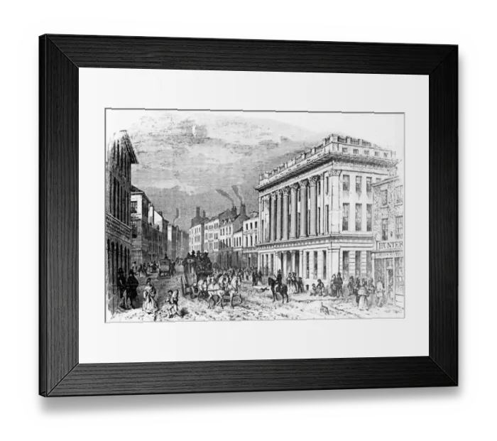 Framed Print : The Royal Arcade, Newcastle. 19 th century