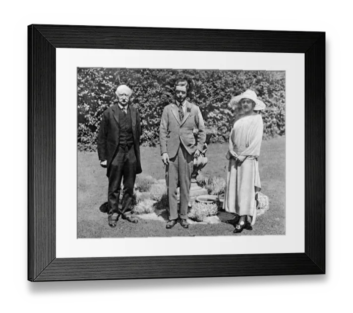 Framed Print : At Casterbridge, in Wessex : The Prince of Wales with me and Mrs Thomas Hardy in Framed Print : At Casterbridge, in Wessex : The Prince of Wales with me and Mrs Thomas Hardy in