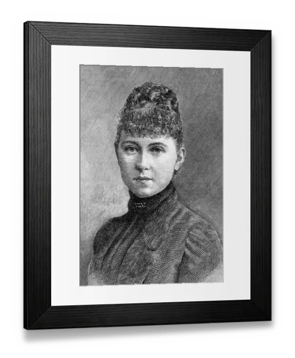 Framed Print : Princess Sophie of Prussia, Bride of the Duke of Sparta. 26 October 1889 Queen Framed Print : Princess Sophie of Prussia, Bride of the Duke of Sparta. 26 October 1889 Queen