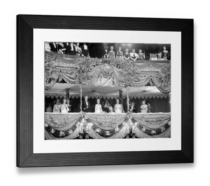 Framed Print : The Queen at the Royal Opera House with the king and queen of sweden 30 june 1954 Framed Print : The Queen at the Royal Opera House with the king and queen of sweden 30 june 1954