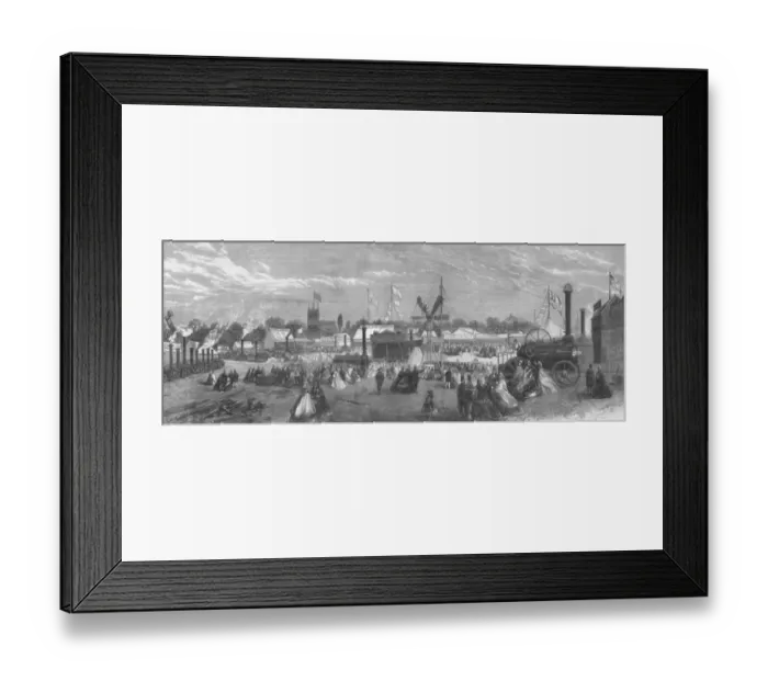 Framed Print : Royal Agriculture Society Show at Newcastle 1864 Framed Print : Royal Agriculture Society Show at Newcastle 1864