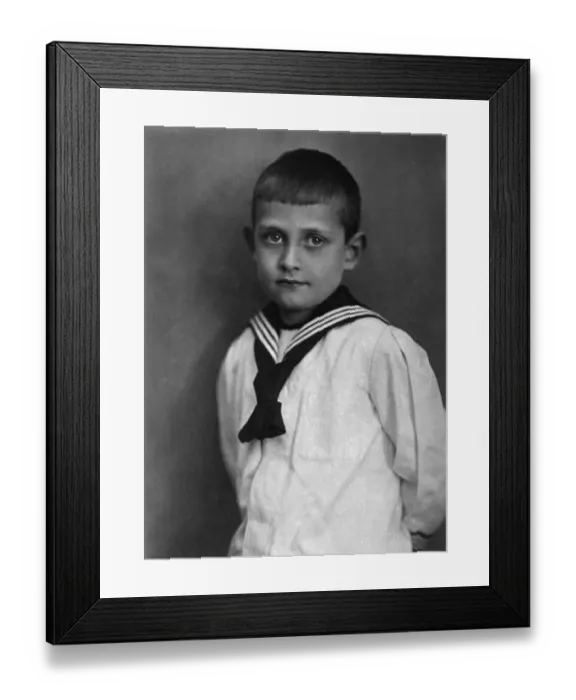 Framed Print : The ex-Archduke Franz-Joseph, an Austrian Imperial Prince, who is now attending