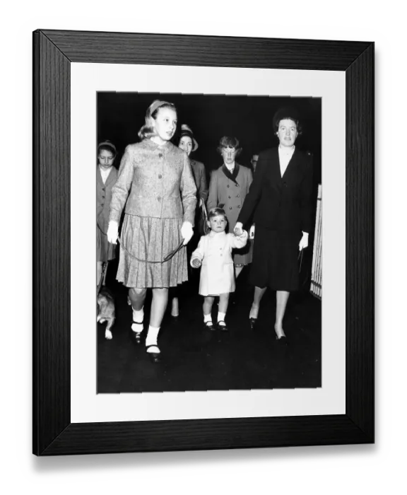 Framed Print : Princess Anne, who returned to London from Balmoral where they have been spending