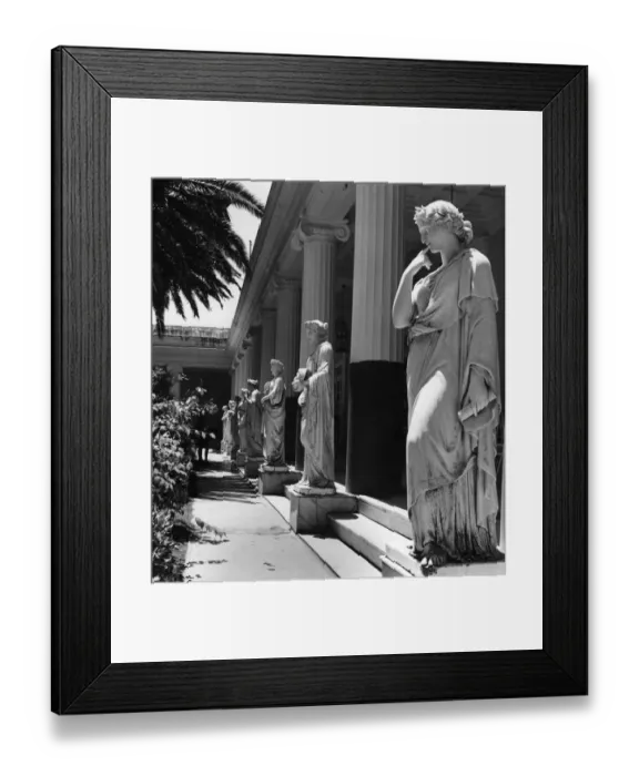 Framed Print : A terrace in the Palace of Achilles, built in 1891 for the Empress Elisabeth II Framed Print : A terrace in the Palace of Achilles, built in 1891 for the Empress Elisabeth II