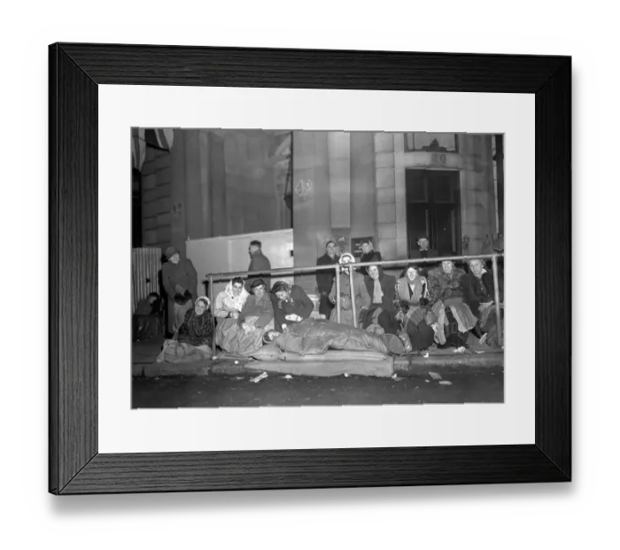 Framed Print : Royal Wedding. Crowds of people who made up their minds to get a good glimpse of Framed Print : Royal Wedding. Crowds of people who made up their minds to get a good glimpse of