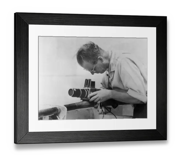 Framed Print : HRH Duke of Edinburgh aboard the Royal Yacht Britannia staring intently through Framed Print : HRH Duke of Edinburgh aboard the Royal Yacht Britannia staring intently through