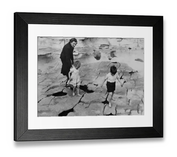 Framed Print : Lady Mountbatten keeps an eye on Prince Charles and Princess Anne who enjoys some Framed Print : Lady Mountbatten keeps an eye on Prince Charles and Princess Anne who enjoys some