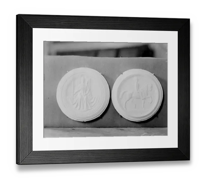 Framed Print : New impression for the Great Seal at Royal Mint. The new impression for the Great Framed Print : New impression for the Great Seal at Royal Mint. The new impression for the Great