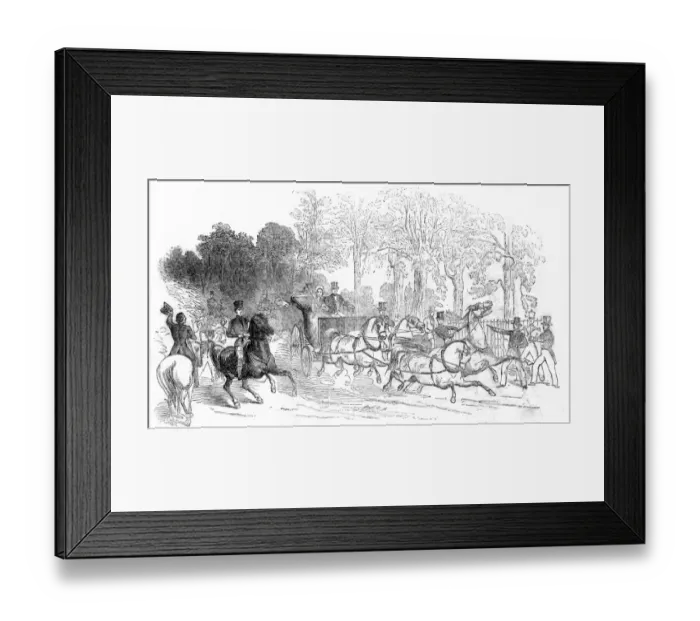 Framed Print : Illustration from the The Illustrated London News 4 June 1842 showing the attempted