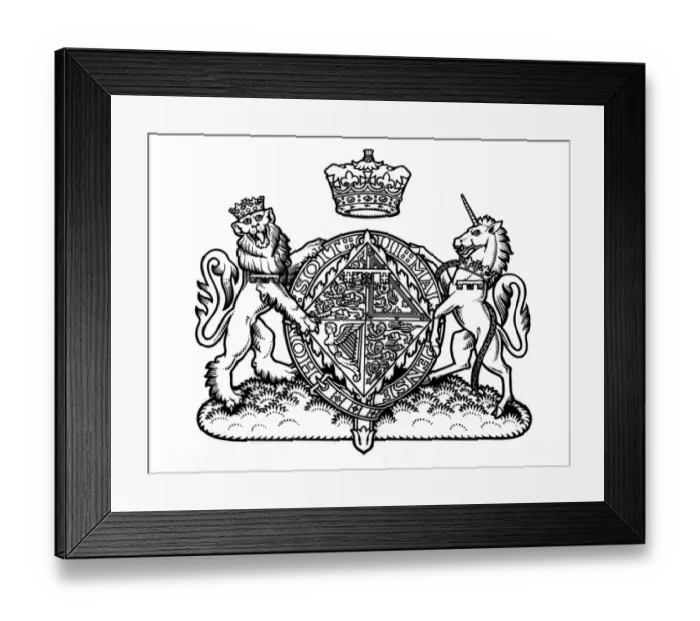 Framed Print : The coat of arms of Princess Elizabeth Framed Print : The coat of arms of Princess Elizabeth