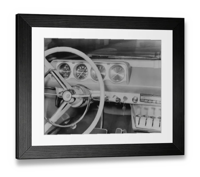 Framed Print : King Husseins Car Is For Sale In Kent. King Husseins car has been shipped from Jordan