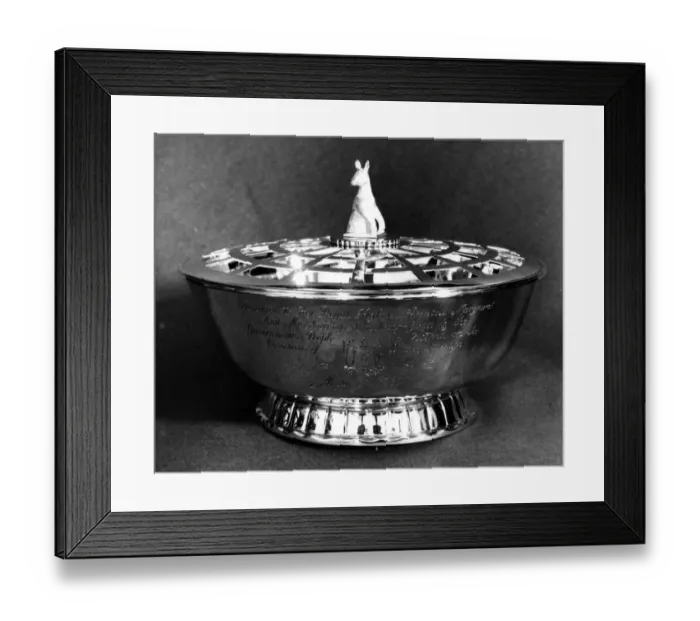 Framed Print : A picture of the Silver Rose Bowl which is the wedding gift of Victoria, Australia Framed Print : A picture of the Silver Rose Bowl which is the wedding gift of Victoria, Australia