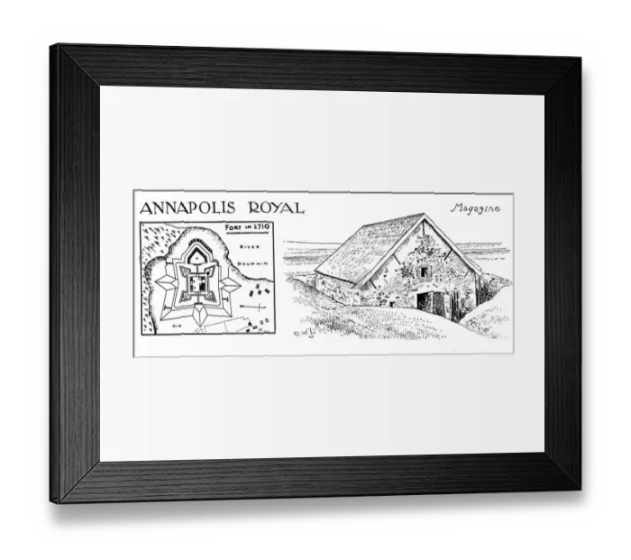 Framed Print : Annapolis Royal - Fort Framed Print : Annapolis Royal - Fort