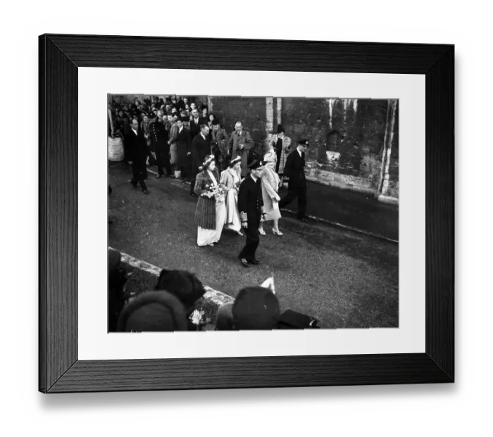 Framed Print : Three Royal Princesses were bridesmaids at the wedding of the Hon. Patricia Mountbatten Framed Print : Three Royal Princesses were bridesmaids at the wedding of the Hon. Patricia Mountbatten