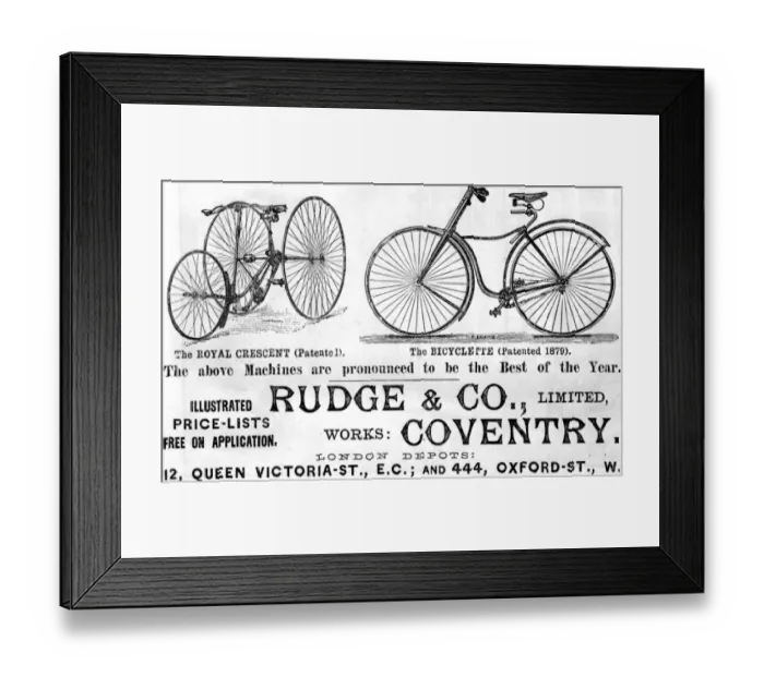 Framed Print : The Graphic March 20th 1886 Bicycles The Royal Crescent and the Bicyclette Framed Print : The Graphic March 20th 1886 Bicycles The Royal Crescent and the Bicyclette