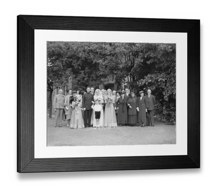 Framed Print : The wedding of Robert W Barnard ( RACS ) and Miss Frances Mullet in New Eltham, Kent Framed Print : The wedding of Robert W Barnard ( RACS ) and Miss Frances Mullet in New Eltham, Kent