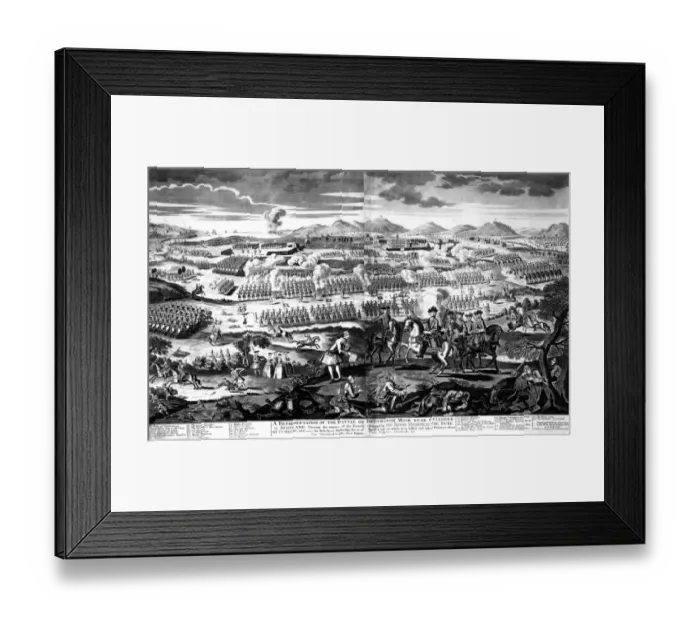 Framed Print : A representation of the battle on Drunmossie moor near culloden in Scotland Framed Print : A representation of the battle on Drunmossie moor near culloden in Scotland