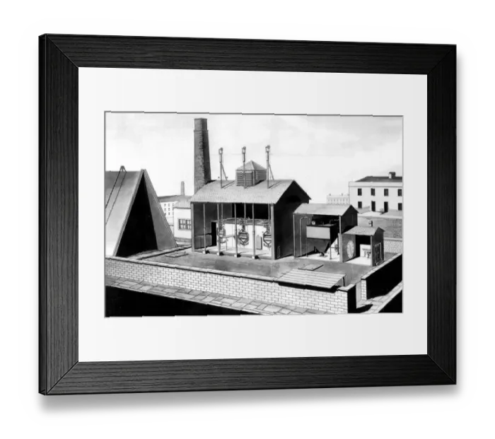 Framed Print : Engraving showing the Royal Mint Gasworks 1817 Framed Print : Engraving showing the Royal Mint Gasworks 1817