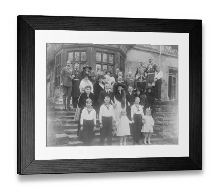 Framed Print : Hohenzollern still quite at home in Germany A remarkable picture of the Ex Crown Framed Print : Hohenzollern still quite at home in Germany A remarkable picture of the Ex Crown