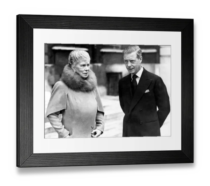 Framed Print : Queen Mary with the Duke of Windsor 1945 Framed Print : Queen Mary with the Duke of Windsor 1945