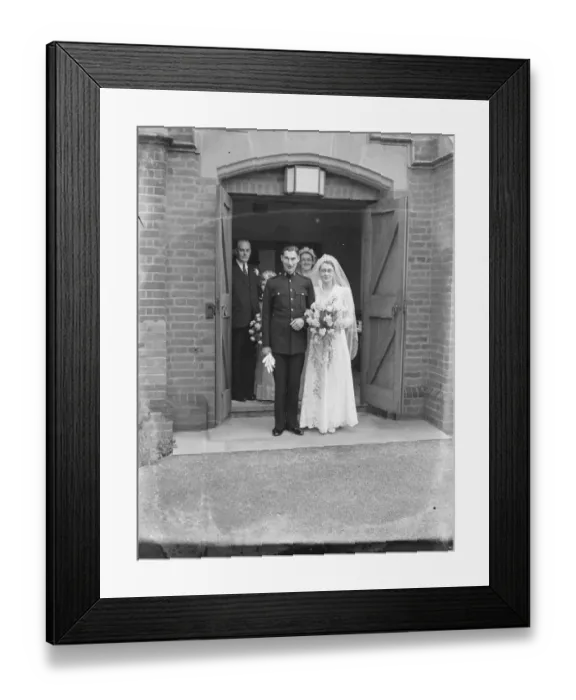 Framed Print : The wedding of Robert W Barnard ( RACS ) and Miss Frances Mullet in New Eltham, Kent Framed Print : The wedding of Robert W Barnard ( RACS ) and Miss Frances Mullet in New Eltham, Kent