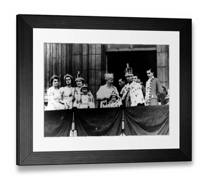 Framed Print : Coronation of George VI, Royal Family on balcony of Buckingham Palace 12th May 1937 Framed Print : Coronation of George VI, Royal Family on balcony of Buckingham Palace 12th May 1937