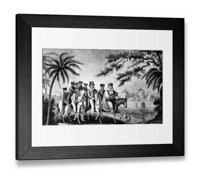 Framed Print : The Queens entrance into Jerusalem from The Royal Exile 1820, published by Jones & Co Framed Print : The Queens entrance into Jerusalem from The Royal Exile 1820, published by Jones & Co