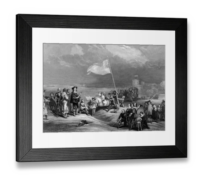 Framed Print : The First Civil War (1642-6) - Raising the Royal Standard at Nottingham (22 August Framed Print : The First Civil War (1642-6) - Raising the Royal Standard at Nottingham (22 August