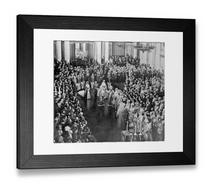 Framed Print : The State opening of the Douma, in the Winter Palace, Russia. May 1906 Framed Print : The State opening of the Douma, in the Winter Palace, Russia. May 1906