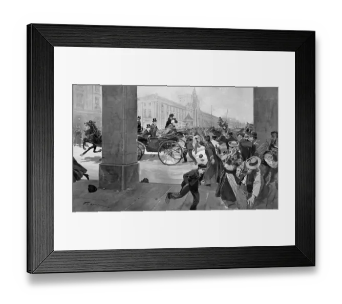 Framed Print : The Assassination of King Carlos From material supplied to an artist from an eye Framed Print : The Assassination of King Carlos From material supplied to an artist from an eye