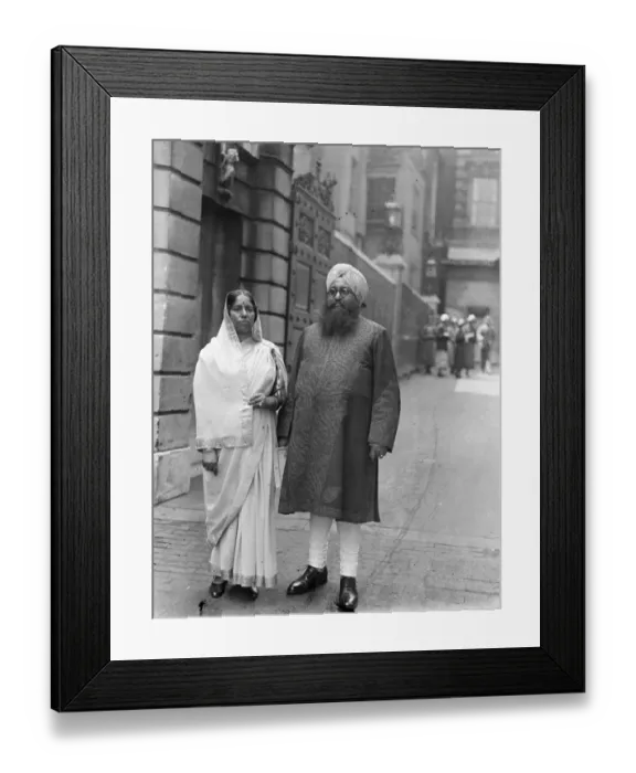 Framed Print : Moluan Singh, member of the Council of India a guest at Royal Garden Party at Buckingham Palace