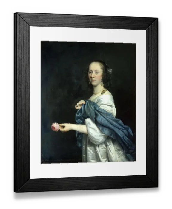 Framed Print : Lucy Walter : Portrait by Antoine Palamedes