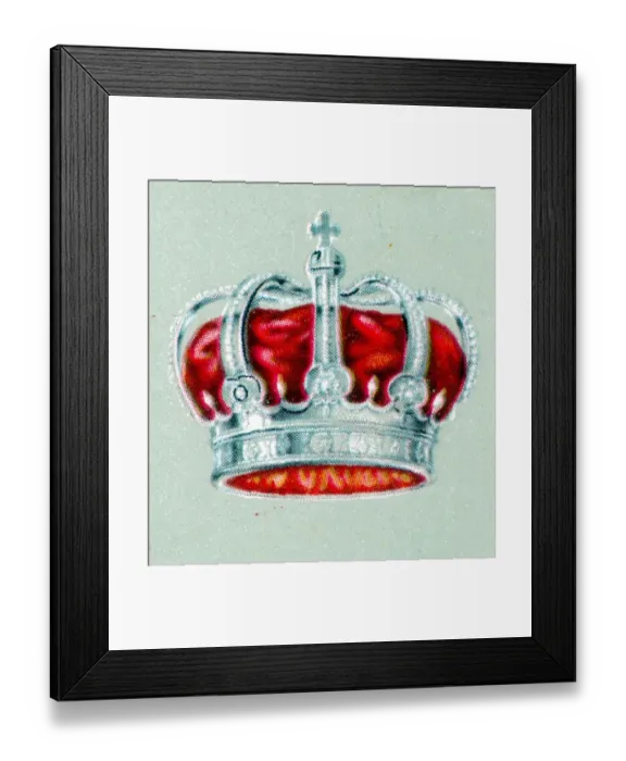 Framed Print : Famous Crowns - the royal crown of Roumania  /  the Plevna Crown