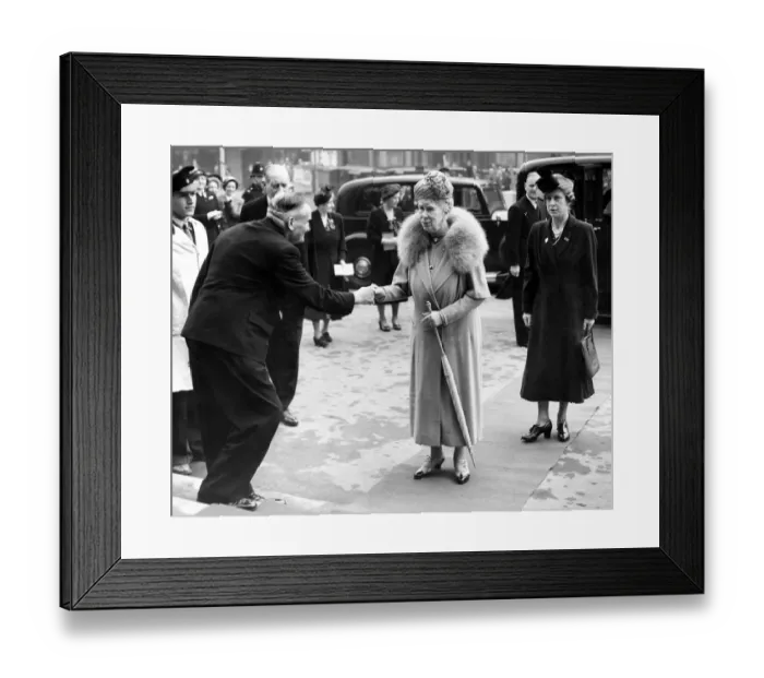 Framed Print : 9 May 1950 Queen Mary at the Earls Court section of the British Industries Fair Framed Print : 9 May 1950 Queen Mary at the Earls Court section of the British Industries Fair