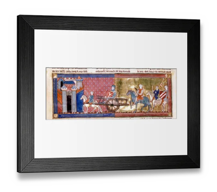 Framed Print : Lancelot in a cart drawn by a dwarf 1300-25. The Blue Nile by Alan Moorhead, page 305 Framed Print : Lancelot in a cart drawn by a dwarf 1300-25. The Blue Nile by Alan Moorhead, page 305