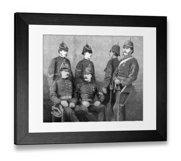 Framed Print : The new helmet for the Royal Artillery 1878 Framed Print : The new helmet for the Royal Artillery 1878
