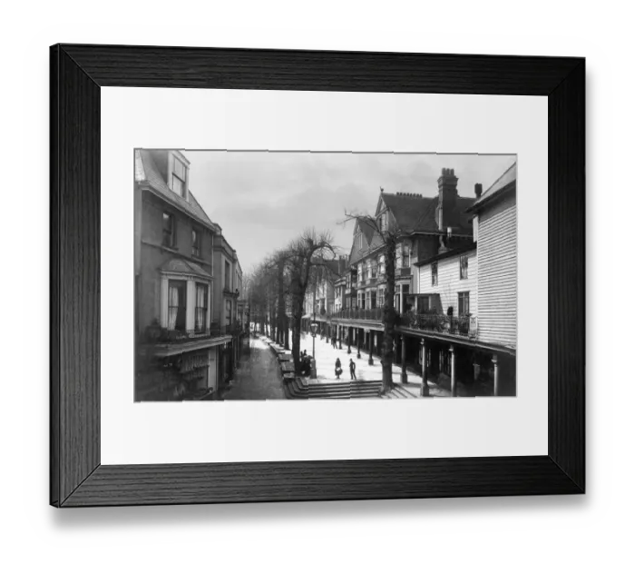 Framed Print : The Pantiles Tunbridge Wells, Kent, England 5th August 1889 Framed Print : The Pantiles Tunbridge Wells, Kent, England 5th August 1889