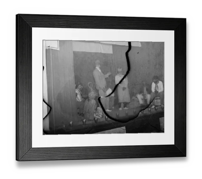 Framed Print : The Dartford Dramatics Society perform the play Cosmopolis. 1939