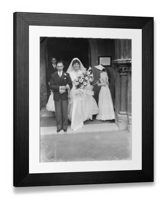 Framed Print : The wedding of Mr Charles John Dent and Miss Irene Werritt in Bexleyheath, Kent Framed Print : The wedding of Mr Charles John Dent and Miss Irene Werritt in Bexleyheath, Kent