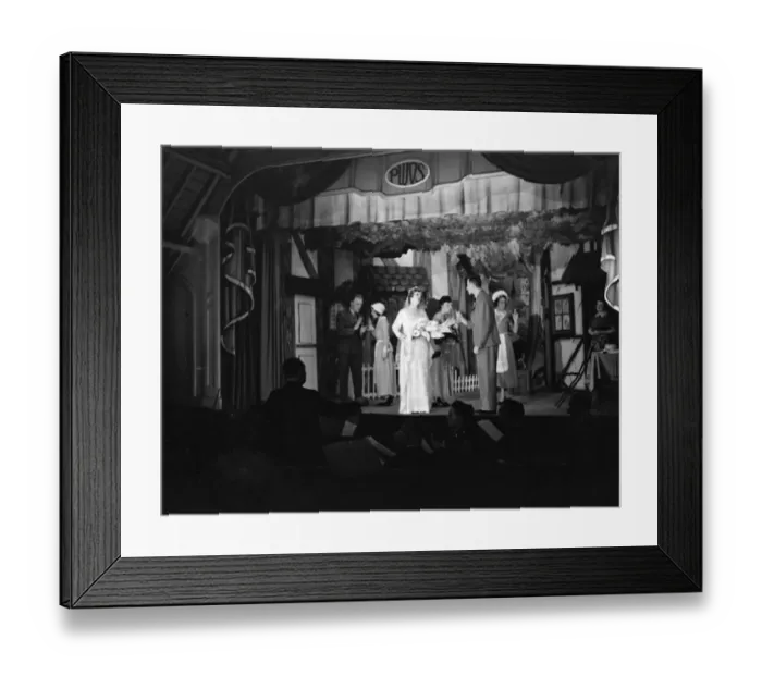 Framed Print : Petts Wood Operatic Society performing on stage. 1936 Framed Print : Petts Wood Operatic Society performing on stage. 1936