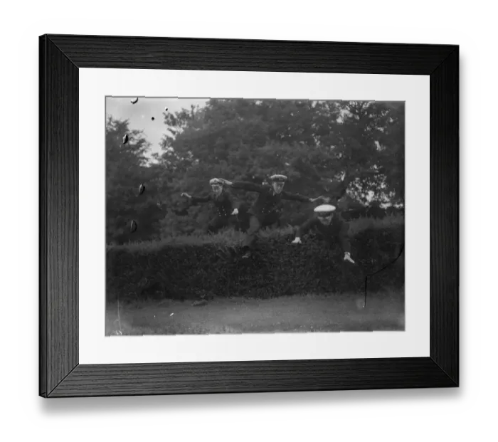 Framed Print : Naval cadets from the Thames Nautical College training ship HMS Worcester are being Framed Print : Naval cadets from the Thames Nautical College training ship HMS Worcester are being